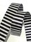 Black and White 1/8” Stripe 1” Seatbelt Webbing (by the yard)